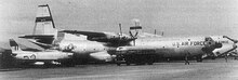 Royal Australian Air Force CAC Sabre; USAF C-133 and C-124 at Don Muang in June 1962 Dm-usafaircraft.jpg