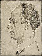 Portrait Wilhelm Furtwängler de Wilhelm Furtwängler vu de profil