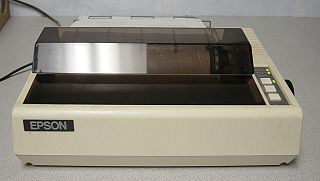 <span class="mw-page-title-main">Dot matrix printer</span> Computer printer popular in the 1970s and 1980s