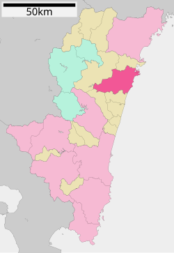 Location of Hyūga