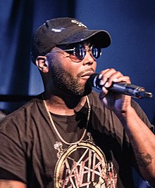 Benton performing in 2017