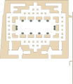 Plattegrond van de Tempel van de sfinx