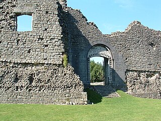 Newcastle Castle, Bridgend Grade II* listed building in Bridgend County Borough