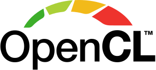 <span class="mw-page-title-main">OpenCL</span> Open standard for programming heterogenous computing systems, such as CPUs or GPUs