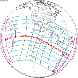 <span class="mw-page-title-main">Solar eclipse of August 10, 1980</span> 20th-century annular solar eclipse