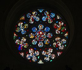 Église Saint-Pierre de Gourdon, la rosace.