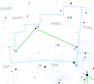 Zeta<sup>1</sup> Antliae Binary star system in the constellation Antlia.