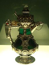 Photograph of a decorative wine decanter