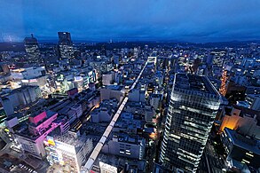 View of Sendai from AER (2019)