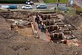 Excavations at the site of the institute.