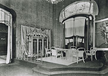 Dining room by Victor Horta displayed at the 1902 Turin International Exposition