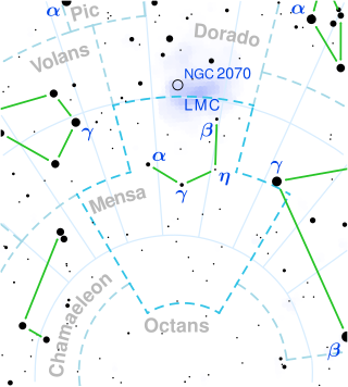 <span class="mw-page-title-main">Epsilon Mensae</span> Star in the constellation Mensa