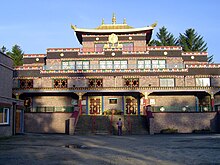 The main temple building at Samye Ling