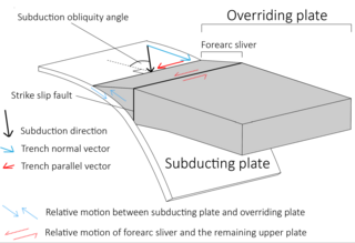 <span class="mw-page-title-main">Oblique subduction</span> Tectonic process