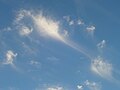 Cirrus uncinus clouds