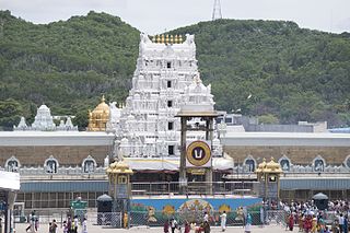 Tirupati City in Andhra Pradesh, India