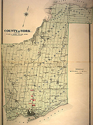 <span class="mw-page-title-main">York County, Ontario</span> Historic county in Canada