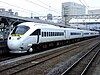 JR Kyushu 885 series EMU on a Shiroi Kamome service at Nagasaki Station in 2005