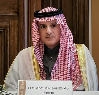 <span class="mw-page-title-main">Adel al-Jubeir</span> Saudi diplomat and minister of foreign affairs (born 1962)