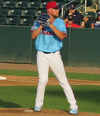 <span class="mw-page-title-main">Blayne Enlow</span> American baseball player (born 1999)