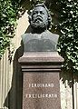 Stuttgart-Bad Cannstatt: Ferdinand Freiligrath-Denkmal und Grab, 1878