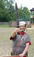 Recreation of Roman soldier