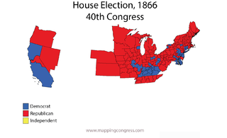 <span class="mw-page-title-main">1866–67 United States House of Representatives elections</span> House elections for the 40th U.S. Congress