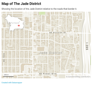 <span class="mw-page-title-main">Jade District</span> Commercial area in Portland, Oregon, U.S.