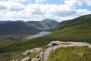 <span class="mw-page-title-main">Llyn Eigiau</span> Reservoir in Snowdonia, Conwy, Wales, UK