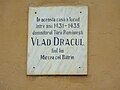 Plate honouring Vlad Dracul in Sighișoara (marking the house where Vlad the Impaler was allegedly born)