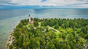 Aerial view in August