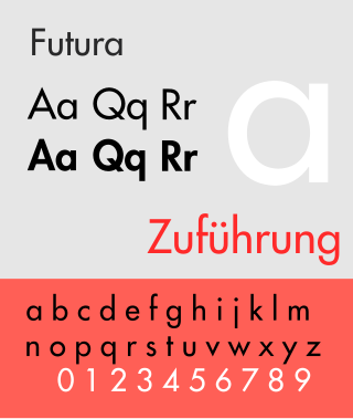 <span class="mw-page-title-main">Futura (typeface)</span> Geometric sans-serif typeface