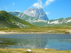 Pogled na Corno Grande, najviši vrh Gran Sassa