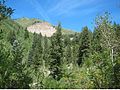 Grandview Peak landslide scarp on south slope