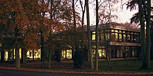 Institute of Astronomy Hoyle Building in the evening IoA-Cambridge-Hoyle-Evening.jpg