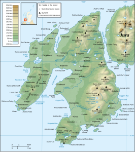 Kaart van Islay