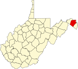 Locatie van Berkeley County in West Virginia