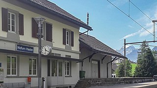 <span class="mw-page-title-main">Nidfurn-Haslen railway station</span> Railway station in Switzerland