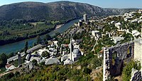 View of the old town of Pocitelj Pocitelj - pano.jpg