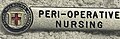 Badge awarded to graduates of a Royal Melbourne Hospital Post Basic Perioperative Nursing Course circa 1988, similar courses included Intensive care and Coronary Care.