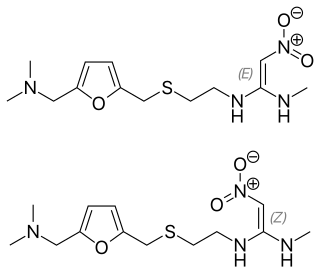 <span class="mw-page-title-main">Ranitidine</span> Medication that decreases stomach acid