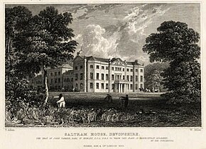 Saltram House circa 1832, by William Henry Bartlett Saltram House c.1832.jpg