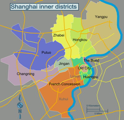 Map of Shanghai/Huangpu