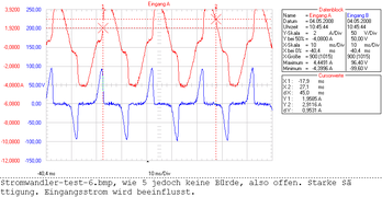 ZKB465 ohne Bürde, A= Iprim.; B= Usek.