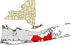 Location in Suffolk County