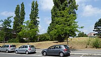 Terrain du Belvédère vue de la rue de Cambrai