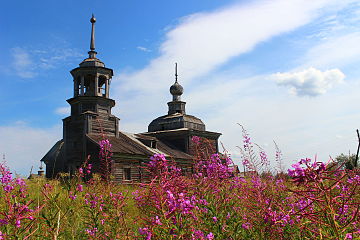 Сырьинский монастырь, деревянная Никольская церковь (1867)