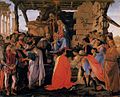 Botticelli; a família Medici, seus patronos, estão aqui retratados como os Reis Magos.