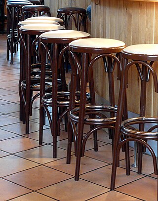 <span class="mw-page-title-main">Bar stool</span> Type of tall stool, often with a foot rest