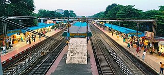 <span class="mw-page-title-main">Belgharia railway station</span> Railway station in West Bengal, India